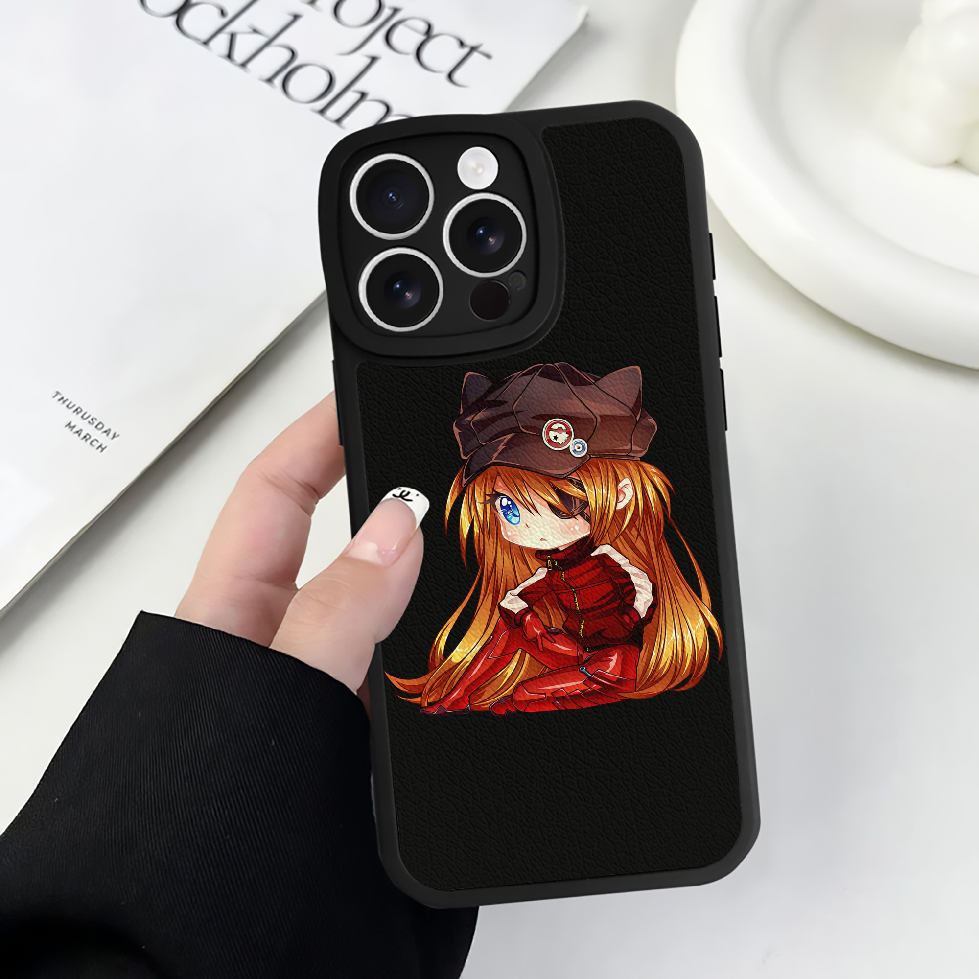 （画像用） EVA 新世紀エヴァンゲリオン 【iPhone 16シリーズ対応】シリコンスマホケース（レザー調） 材質：シリコン
